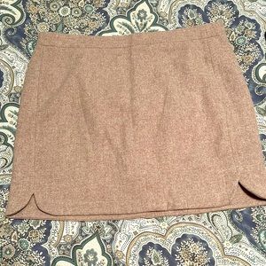 Jcrew Oatmeal Colored Mini Skirt